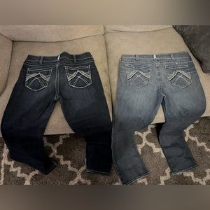 Women’s bootcut Ariat Denim Jeans- 2 Pair - 32L